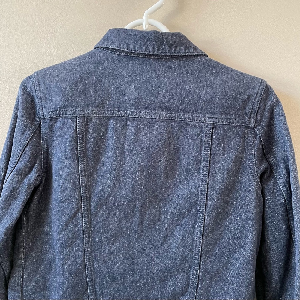 ❤️SOLD❤️ NAU KUSH HEMP-COTTON BLUE JEANS STYLE JACKET XS - Picture 6 of 11